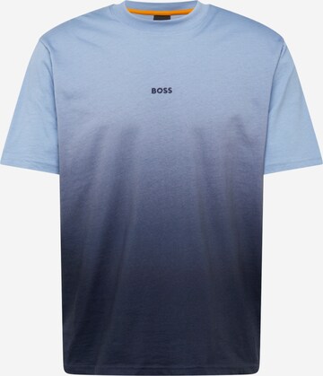 T-Shirt BOSS en bleu : devant