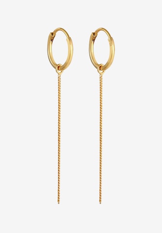 ELLI Earrings 'Creole, Ear Chain' in Gold