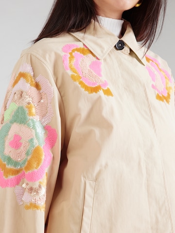 No. 1 Como Between-Season Jacket 'BLUE' in Beige