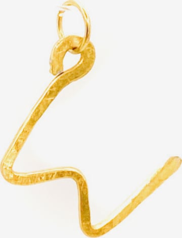 d'ecolife Essentials Pendant 'W Letter' in Gold: front