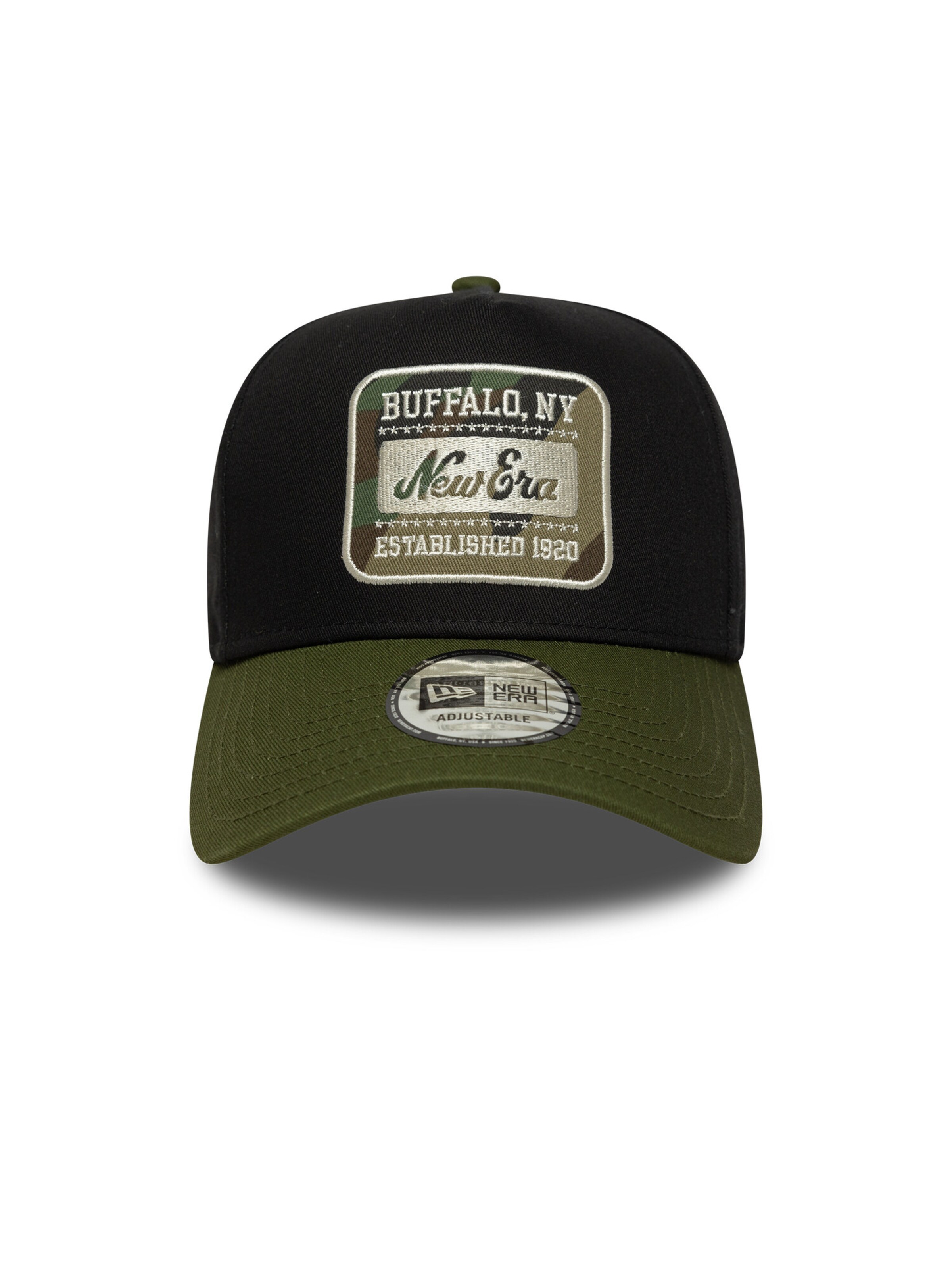 NEW ERA Cap '9FORTY E-Frame Camo Patch' in Black