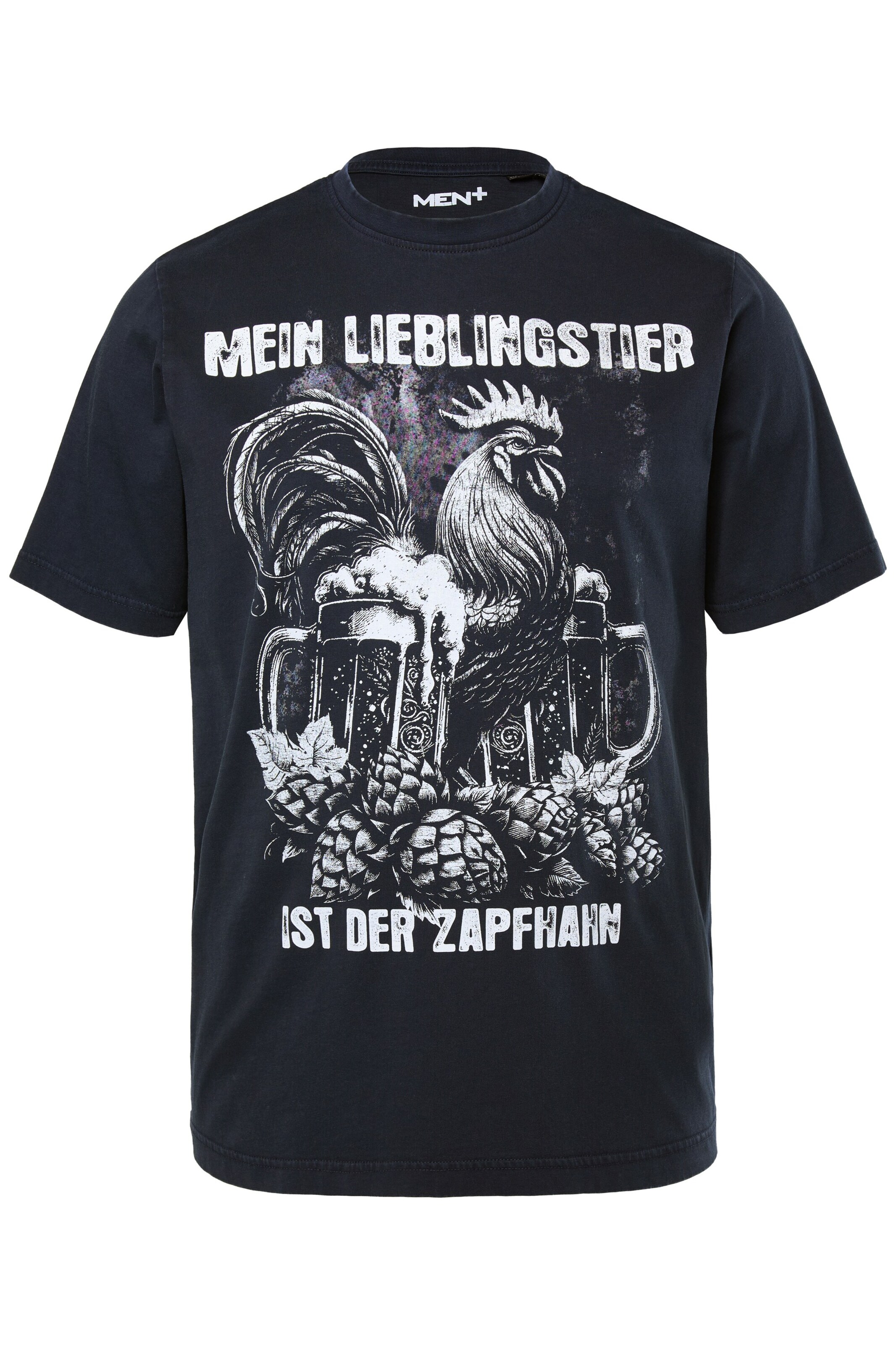 Men Plus T-Shirt in Blau: Vorderseite