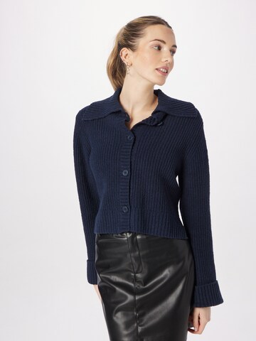 TOM TAILOR DENIM Knit Cardigan in Blue: front