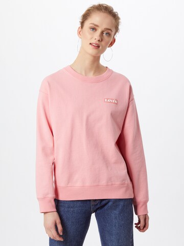 Bluză de molton 'Graphic Standard Crewneck Sweatshirt' de la LEVI'S ® pe roz: față