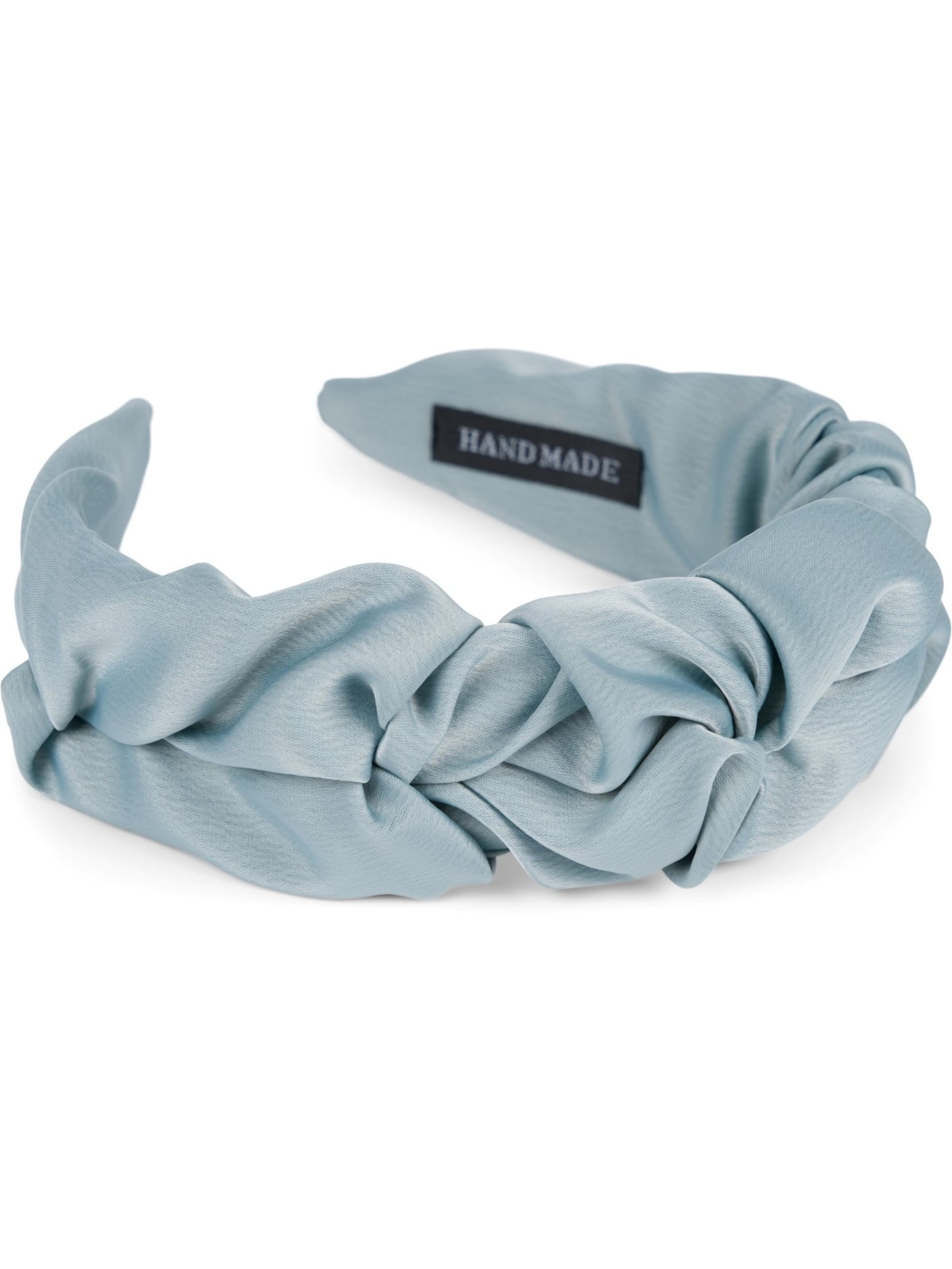 styleBREAKER Haarschmuck 'Haarreif geflochten in Rüschen Optik'‌‌‌‌‌‌‌‌‌ in Blau: Vorderseite