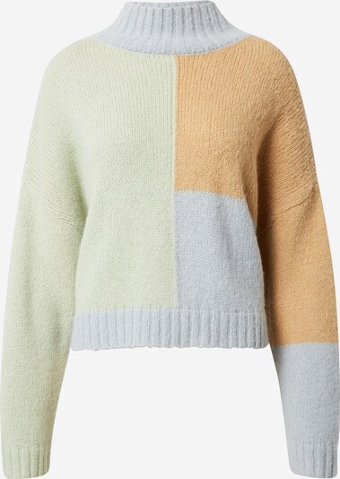 Stella Nova Sweater 'Nori' in Light blue / Light green / Orange, Item view