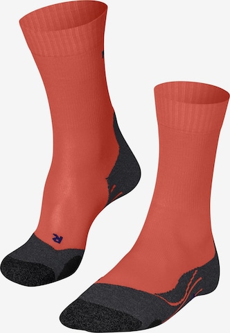 FALKE Sportsocken 'TK2 Explore Cool' in Orange: Vorderseite