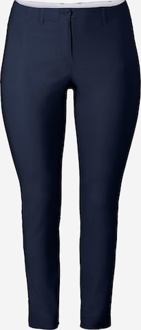 Coupe slim Pantalon 'Bengalin' SHEEGO en bleu : devant