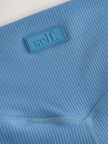 self. Wide Leg Hose in Blau