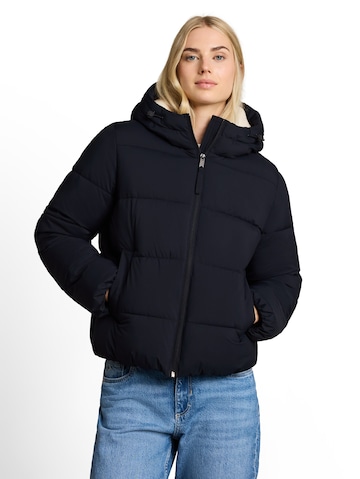 TOM TAILOR DENIM Prehodna jakna | modra barva: sprednja stran
