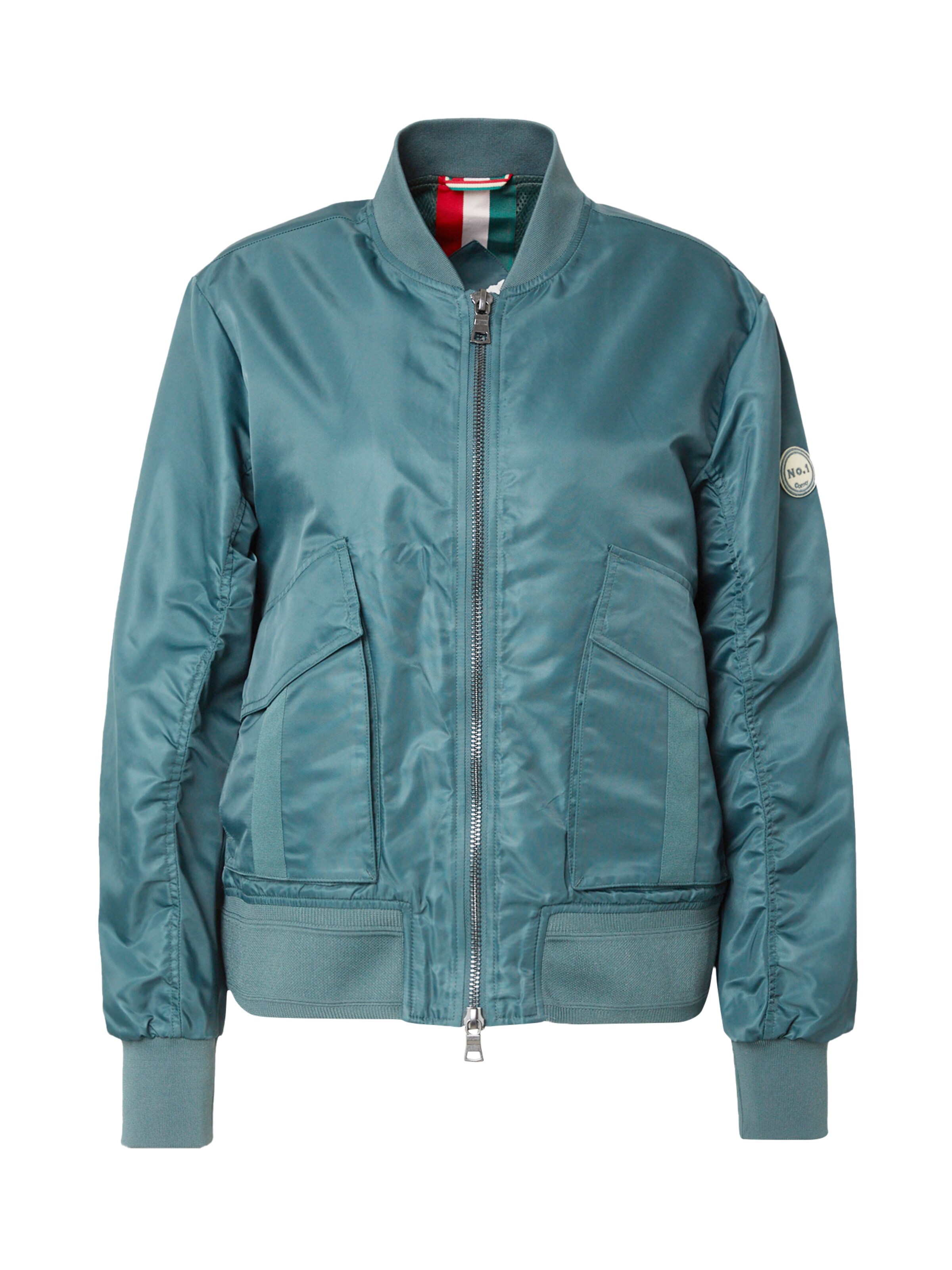 No. 1 Como Преходно яке 'Novara' в зелено: отпред