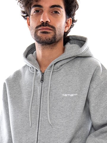 Felpa 'HOODED EBBERT JACKET GREY HEATHER / WHITE' di Carhartt WIP in grigio
