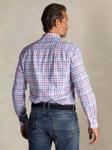NZA New Zealand Auckland Comfort fit Button Up Shirt 'Picton' in Blue