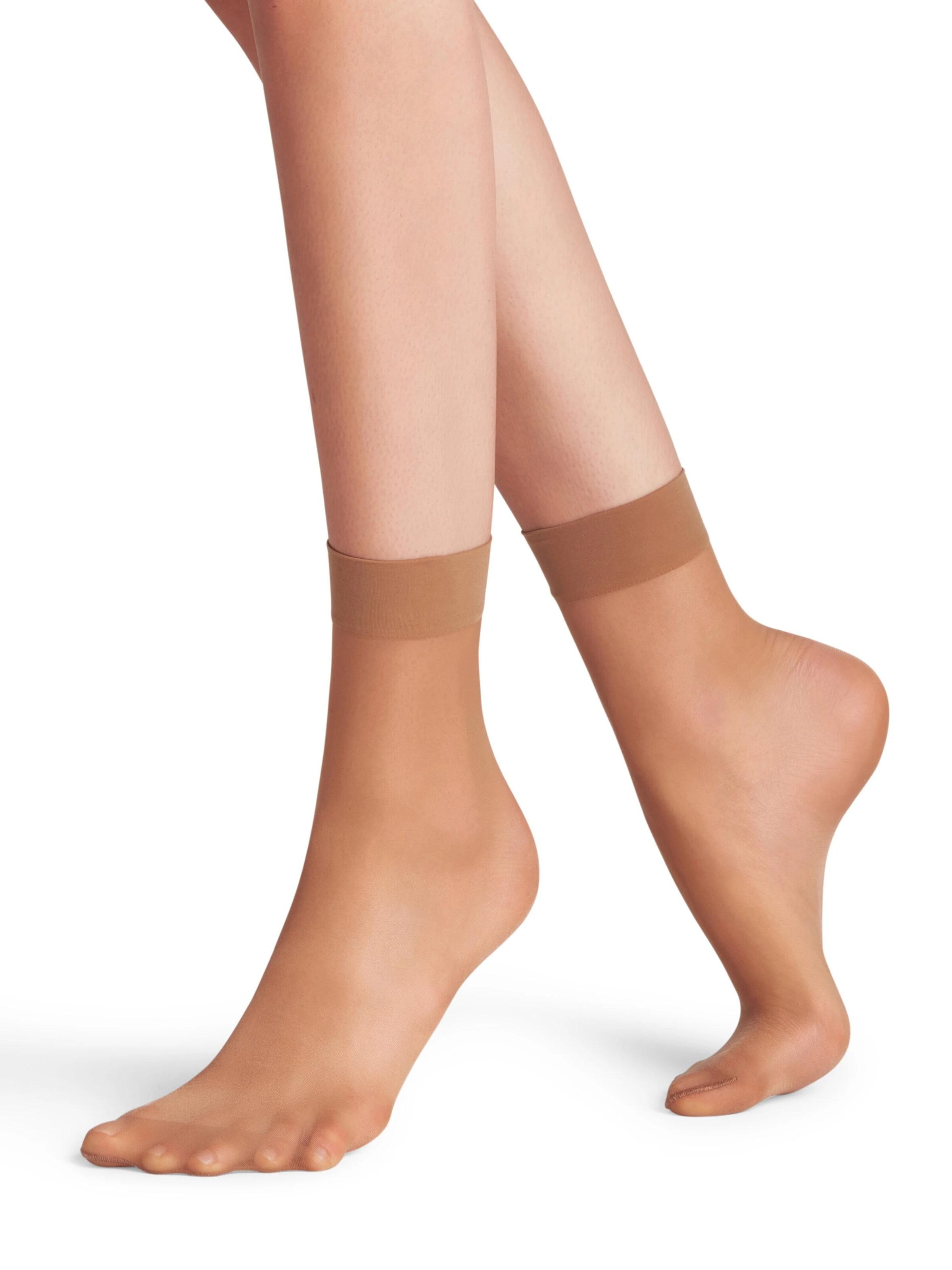 FALKE Socken 'Seidenglatt'‌‌‌ in Gelb: Vorderseite