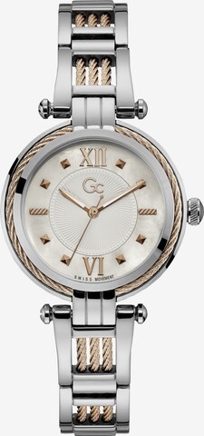 Gc Analog Watch 'CableBijou' in Silver: front