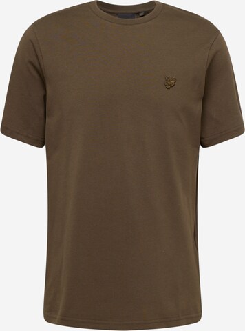 Lyle & Scott Футболка 'Tonal Eagle' в Зеленый: спереди