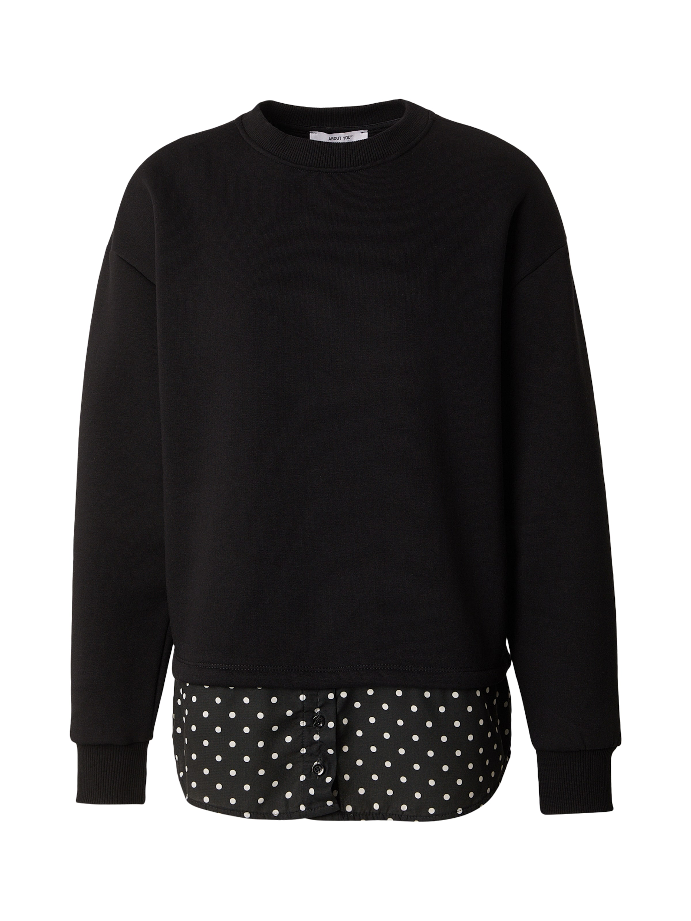 ABOUT YOU Sweatshirt 'Presley' in Black: front