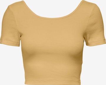 ONLY - Camiseta 'Clean Life' en amarillo: frente
