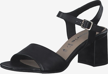 TAMARIS Strap sandal in Black: front