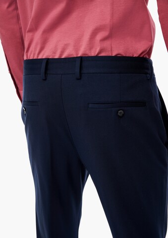Coupe slim Pantalon chino s.Oliver BLACK LABEL en bleu