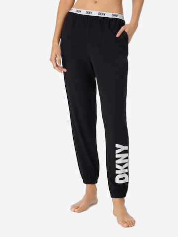 DKNY Pyjamahose 'Must Have Basic' in Schwarz: Vorderseite