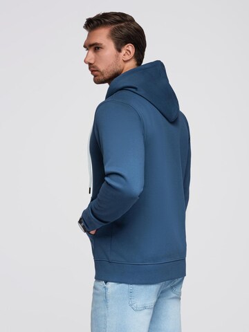 Sweat-shirt Ombre en bleu