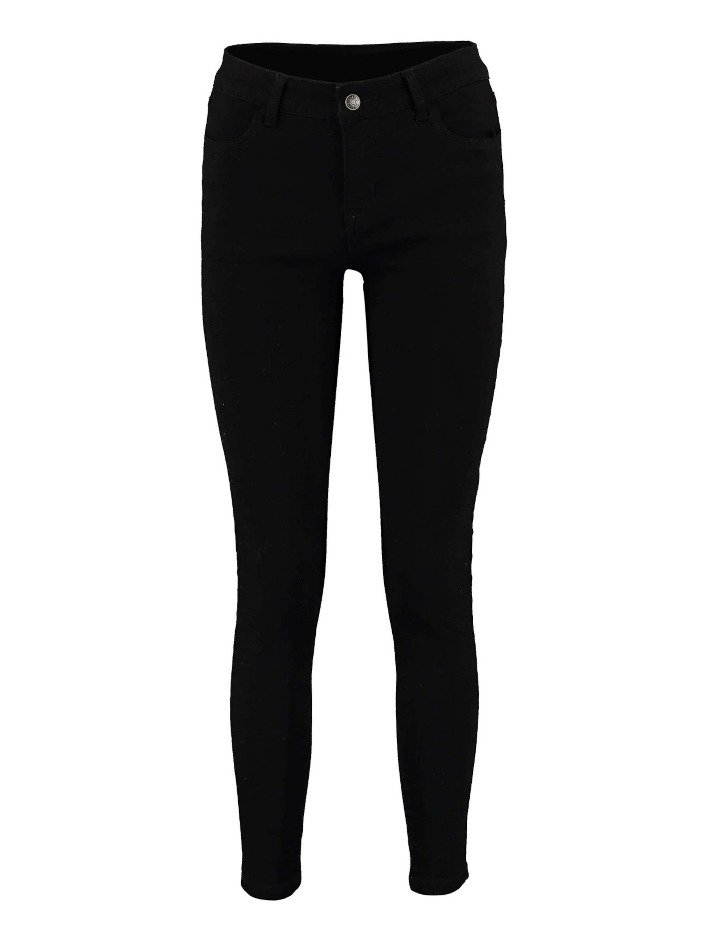 Hailys Слим фит Дънки в черно: отпред