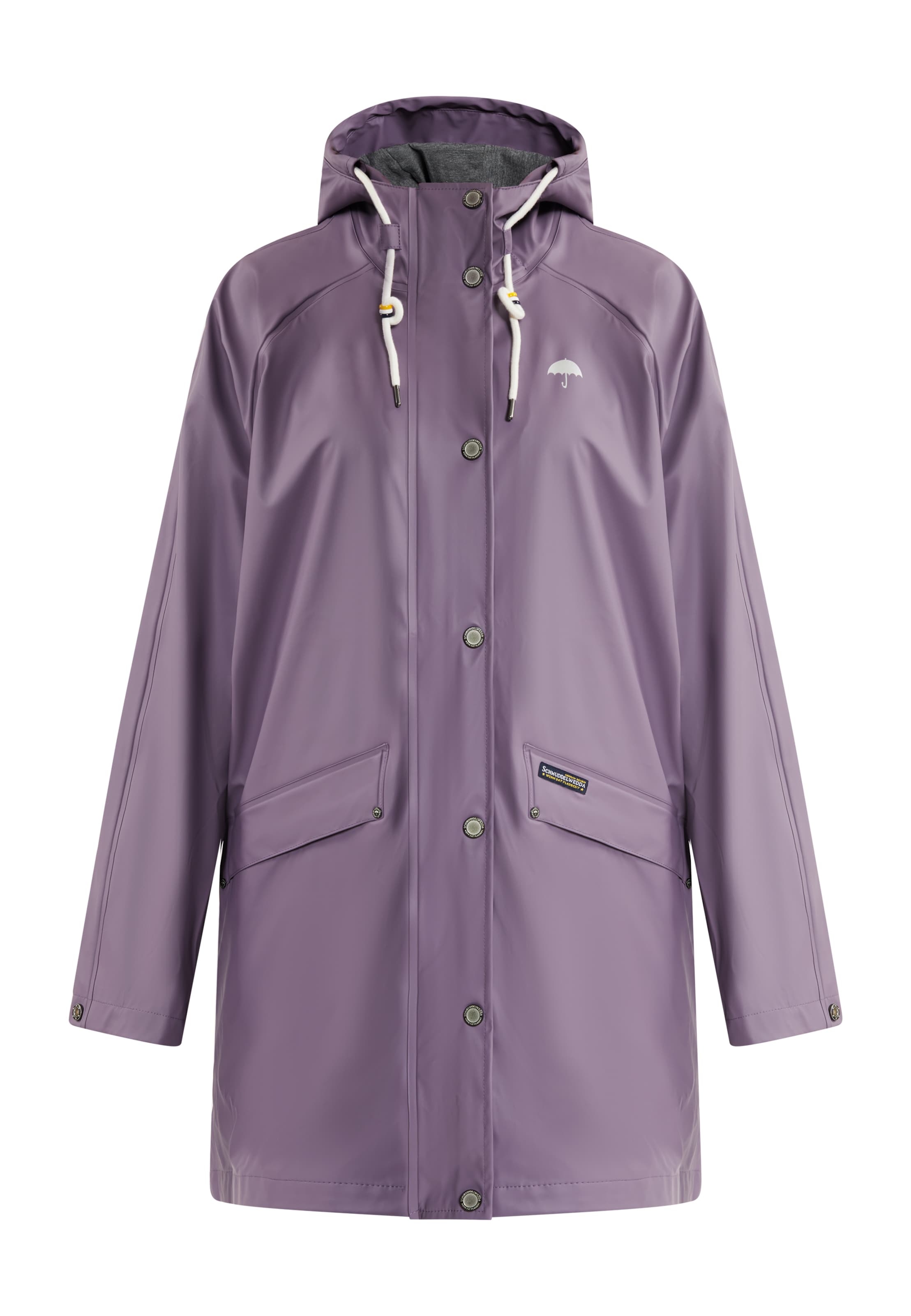 Palton de primăvară-toamnă de la Schmuddelwedda pe mov: față