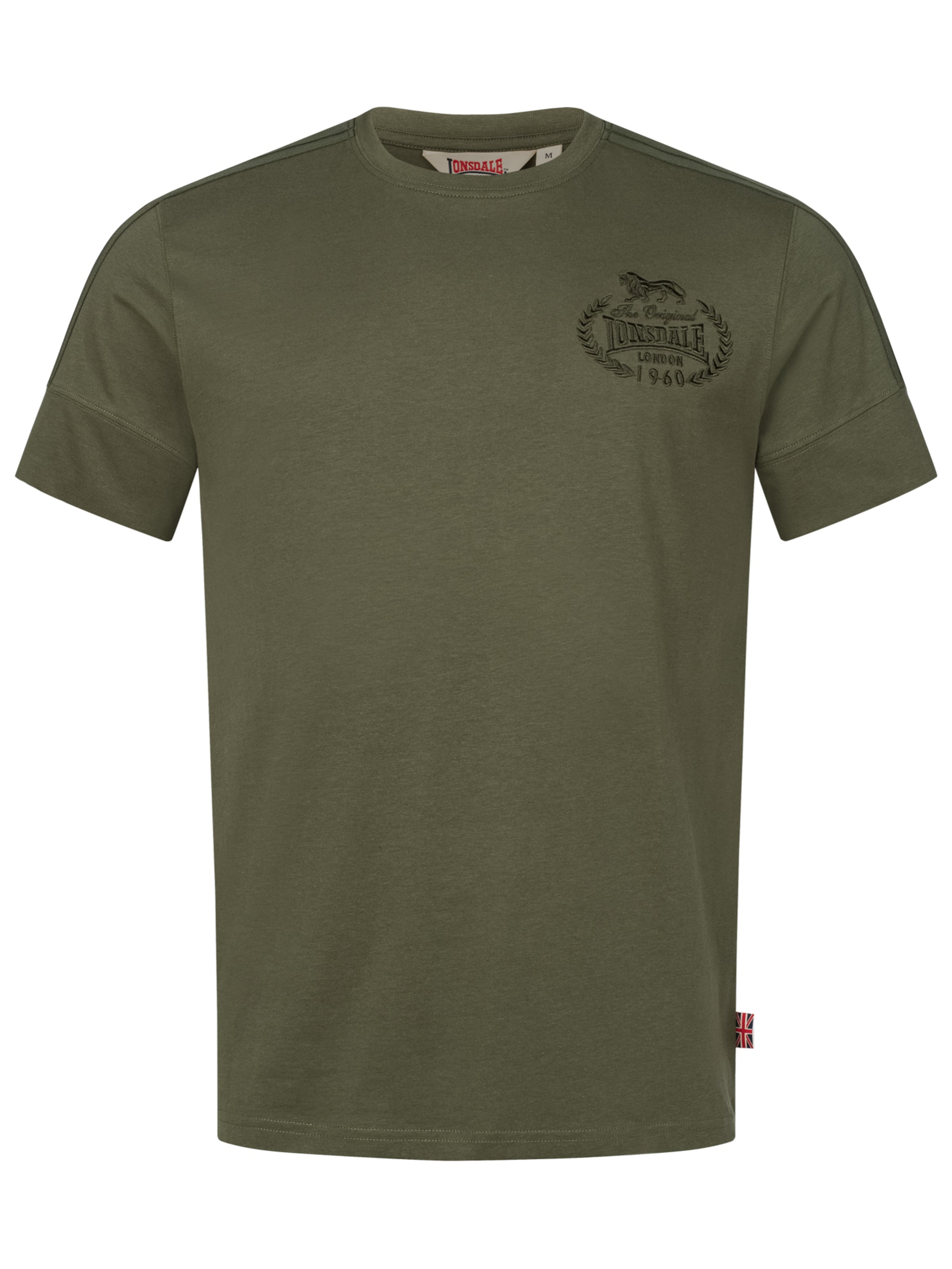 LONSDALE Tričko 'Breock' – zelená: přední strana
