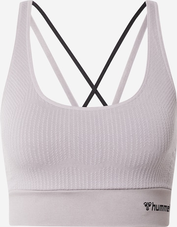 Bustier Soutien-gorge de sport Hummel en gris : devant