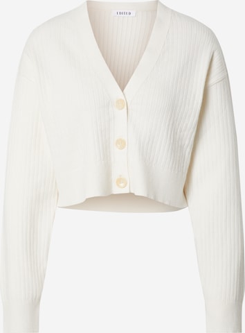 EDITED Knit Cardigan 'Fiona' in White: front