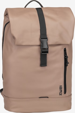 ZWEI Backpack in Brown: front