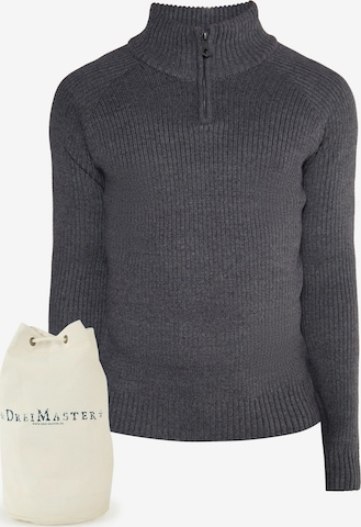 DreiMaster Vintage Sweater in Grey: front