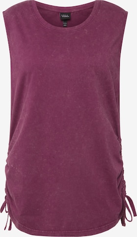 Ulla Popken - Top em roxo: frente