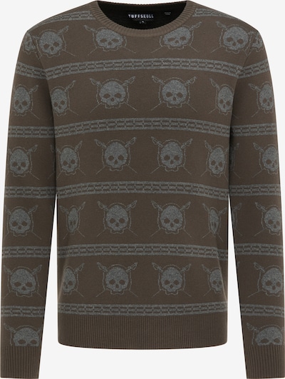 TUFFSKULL Pull-over en taupe / olive, Vue avec produit