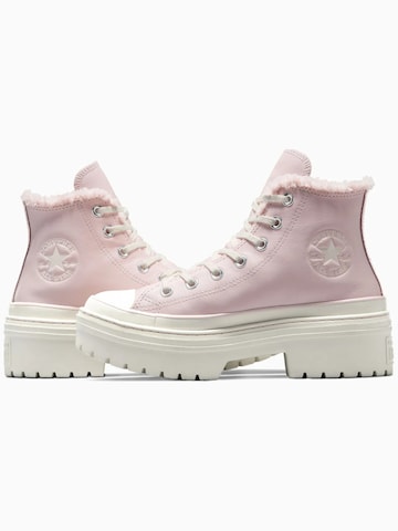 CONVERSE Sneakers hoog 'Converse Chuck Taylor As Lugged Heel' in Roze