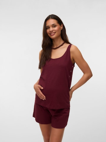 Shorty 'MLMIRA' di MAMALICIOUS in rosso: frontale