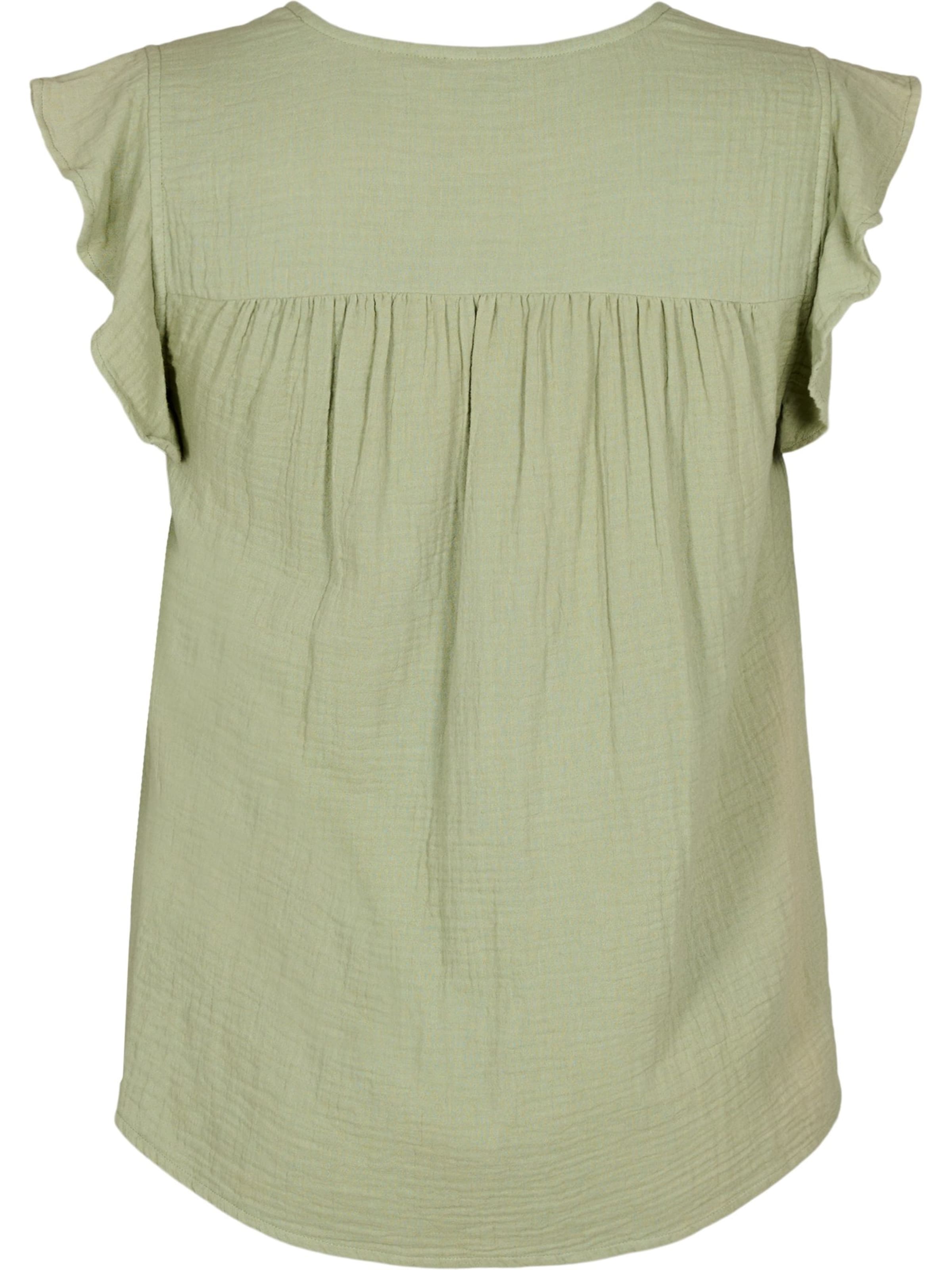 Zizzi Blouse 'Vvivu' in Green