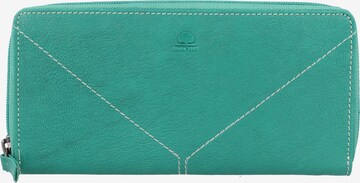 GREENBURRY Wallet 'Tumble Nappa' in Green: front