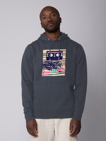 Watapparel Sweatshirt 'Good Old Mess' in Grijs: voorkant