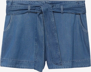 MANGO Regular Pants 'Orangine' in Blue: front