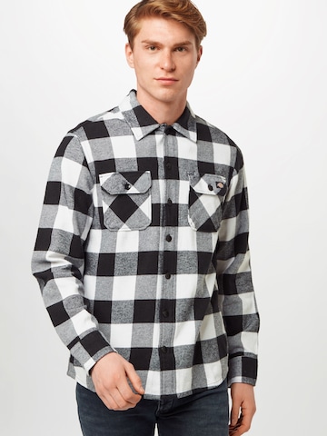 DICKIES - Ajuste regular Camisa 'Sacramento' en negro: frente