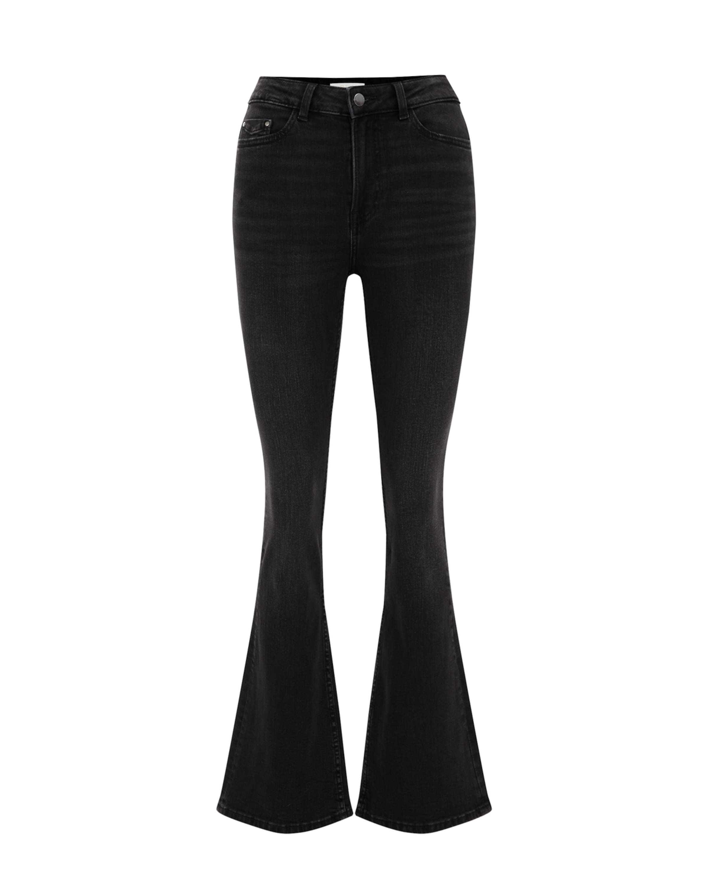 WE Fashion Flared Jeans in Schwarz: Vorderseite