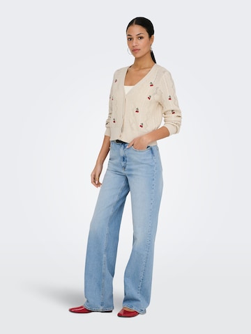 ONLY Knit Cardigan 'ONLBirtie' in Beige