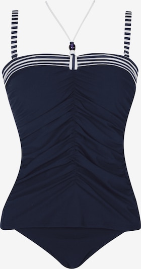 SUNFLAIR Badeanzug in marine / weiß, Produktansicht