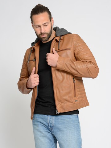 Maze Jacke in Braun: Vorderseite