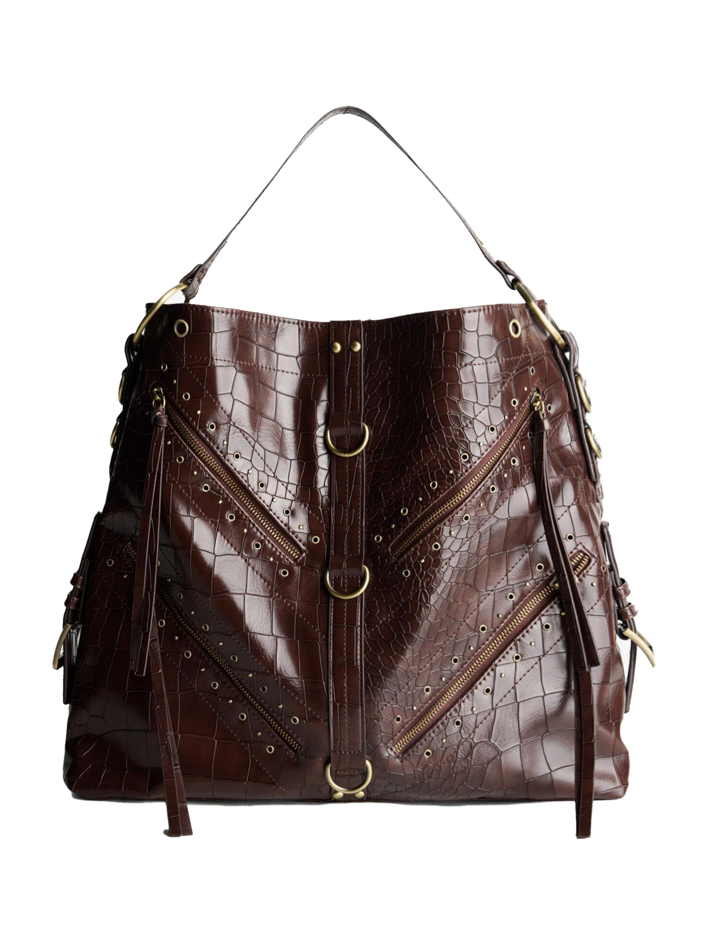 Bershka Shopper in Braun: Vorderseite