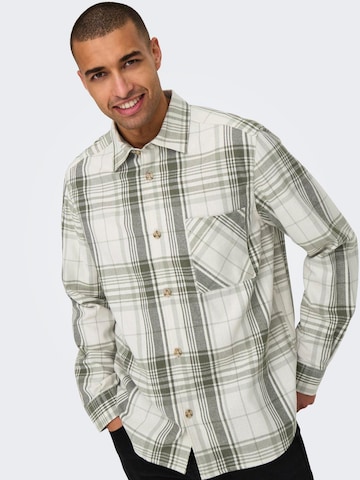 Only & Sons - Ajuste regular Camisa 'ONSMason' en verde