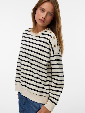 VERO MODA Sweatshirt 'VMTONY' in Beige: front