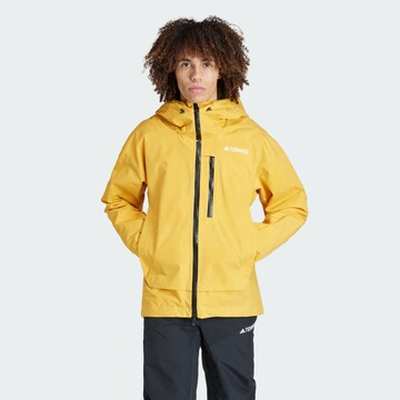 ADIDAS TERREX Weatherproof jacket 'Xperior 2L' in Yellow